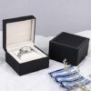  Watch Gift Box Black PU Leather Single Watch Gift Case