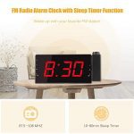 Alarm Clock Projection on Ceiling, FM Radio Wall Clock