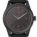 Black Hugo Boss Silicone Strap Watch