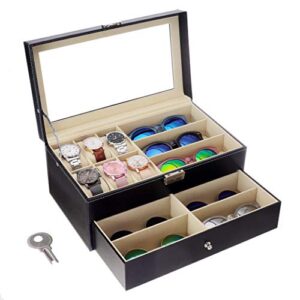 Leather Watch Box Case Organizer