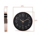 Rose Gold Wall Clock Silent Non Ticking