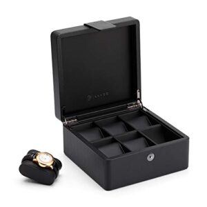6-Slot Watch Box Organizer Collector Wooden