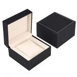  Watch Gift Box Black PU Leather Single Watch Gift Case