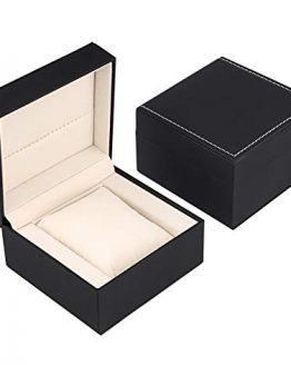  Watch Gift Box Black PU Leather Single Watch Gift Case