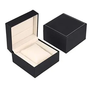  Watch Gift Box Black PU Leather Single Watch Gift Case