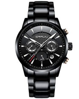 CRRJU Watches Men's Date Business Casual Chronograph
