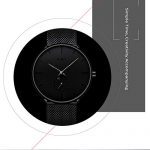 Black Waterproof Quartz Analog Watch