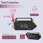 Sicsmiao Projection Alarm Clock, Digital Alarm Clock for Bedrooms