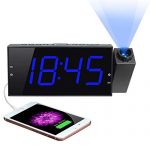 Projection Digital Alarm Clock 180°Projector