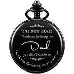 Thank You for Being The Dad Pocket Watch Men Personalized