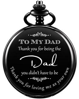 Thank You for Being The Dad Pocket Watch Men Personalized