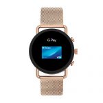 Skagen Stainless Steel and Mesh Touchscreen Smartwatch, Rose Gold