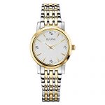 Bulova Diamond Accented Silver-Tone Bracelet Watch