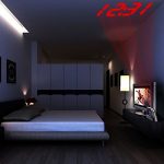Rumfo Projection Alarm Clock, Smart LCD Display LED