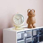 Non-Ticking Tabletop Alarm Clock with Backlight