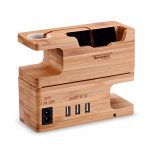 Wood Charging Dock Station for 38mm and 42mm Apple Watch