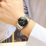 OLMECA Dress Quartz Watches Stainless Steel Chronograph Calendar