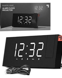 Projection Alarm Clock Dual Alarms with FM Radio Function
