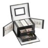 Jewelry Box Leather Lockable Butterfly Watch Storage Case