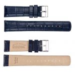 Ritche Navy Blue Leather 20mm Watch Band Alligator Watch