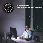 Kitchen Office Silent Non-Ticking Large Wall Clock