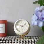 Non-Ticking Tabletop Alarm Clock with Backlight
