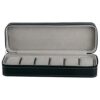 Homeater 6 Slot Watch Box Portable Travel Zipper Case