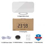 LED Mirror Electronic Clock Snooze Mode