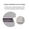 Vlando Gray Jewelry Trays - Stackable Storage for Elegant Organization