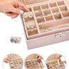 Solar design Watches Organizer Case Double Layer Tray