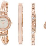 Anne Klein Women's Crystal Accented Bangle Watch