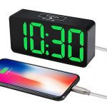 Digital Alarm Clock with USB Port for Charging
