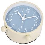 4 Inch Simple Stylish Small Analog Alarm Clock with Night Light