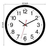 Timeless Elegance: Foxtop 12 Inch Silent Wall Clock for a Classic Touch in Home, Office, and Classroom