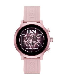 Blush/Pink Michael Kors MKGO Touchscreen Aluminum and Silicone Smartwatch