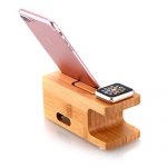 iWatch Bamboo Wood Charging Dock Charge Station Stock
