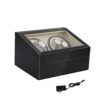 Watch Winder Display Box Automatic Leather Wood