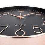Rose Gold Wall Clock Silent Non Ticking