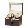 JQUEEN Automatic Wood Watch Winder Display Box