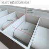 Solid Espresso 12 Slot Wood Watch Box Organizer