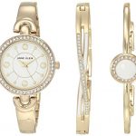Anne Klein Swarovski Crystal Accented Watch