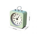 Green  Alarm Clock with Square Metal Case