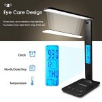 Desk Lamp, LED Desk Lamp with Wireless Charger, USB Charging Port