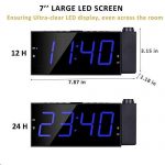 Projection Digital Alarm Clock LED Display Dimmer