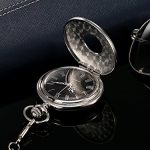 Quartz Pocket Watch with Roman Numerals Scale and Chain Belt