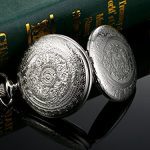 Black Dial Quartz Pocket Watch for Men