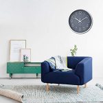 12 Inch Non-Ticking Wall Clock - Modern and Silent Timepiece for Home and Office
