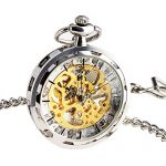 Steampunk Transparent Open Face Pocket Watch