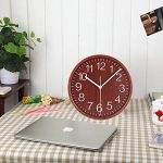 KAMEISHI 8 Inch Wood Table Clocks Battery