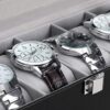 Glass Topped 6-Slot Watch Box